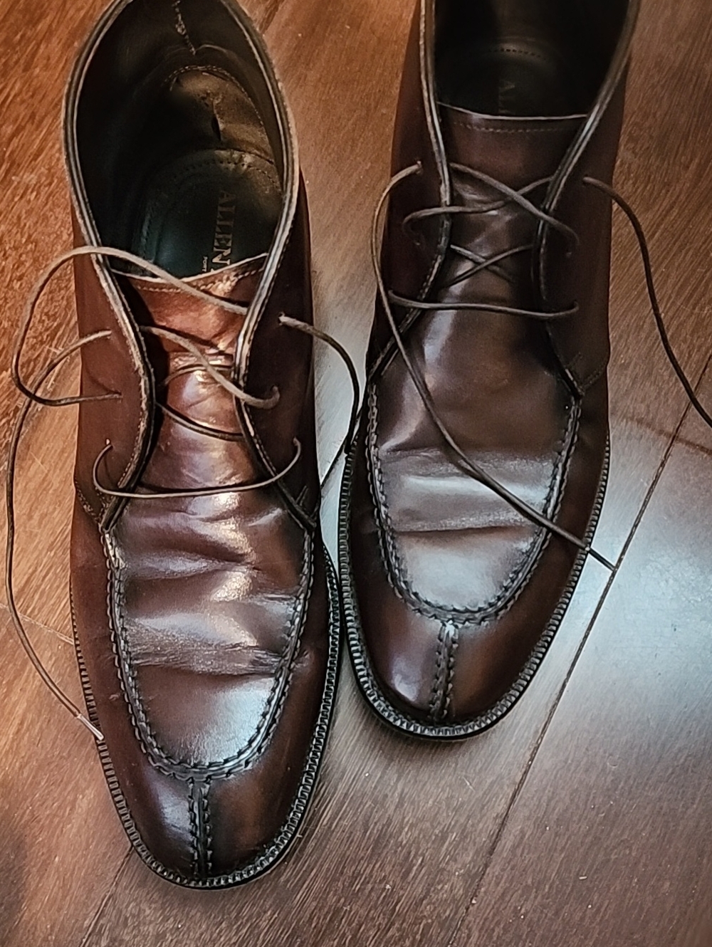 Allen Edmonds Rafael Chukka Boots Brown Leather Men's Size 10D 70264 Italy